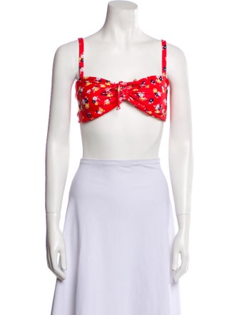 Faithfull The Brand Nylon Printed Crop Top