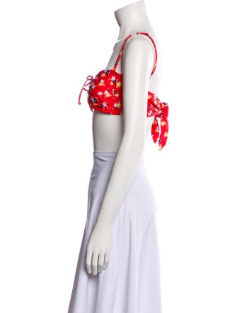 Faithfull The Brand Nylon Printed Crop Top