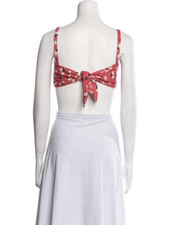 Faithfull The Brand Nylon Printed Crop Top