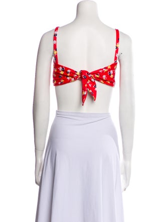 Faithfull The Brand Nylon Printed Crop Top