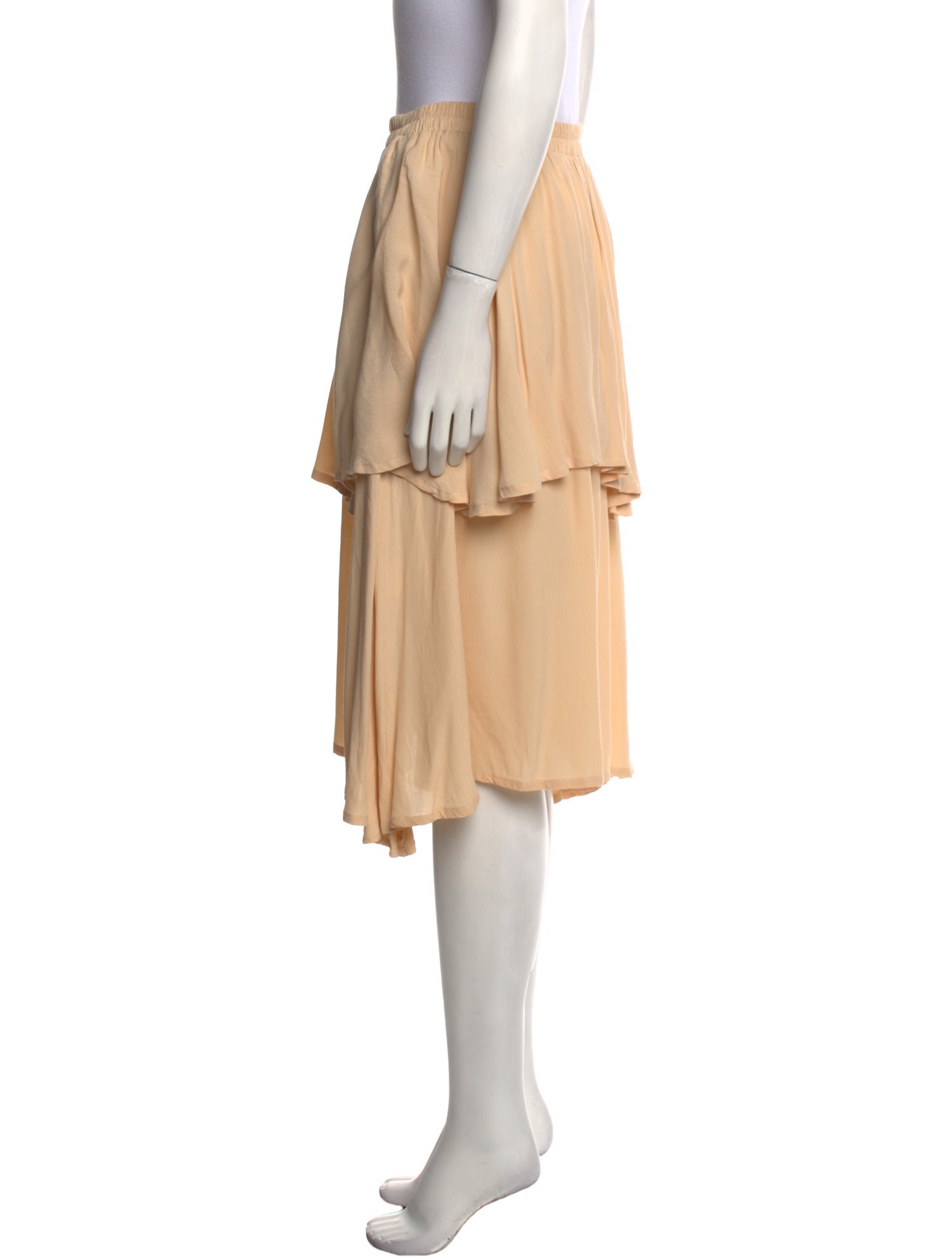 Faithfull The Brand Ruffle Embellishment Knee-Length Skirt