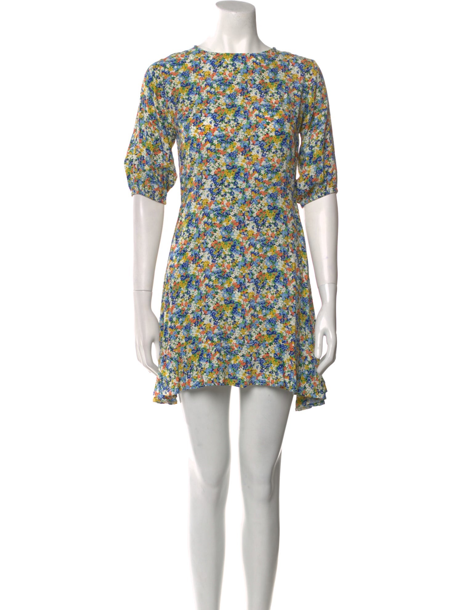 Faithfull The Brand Floral Print Mini Dress