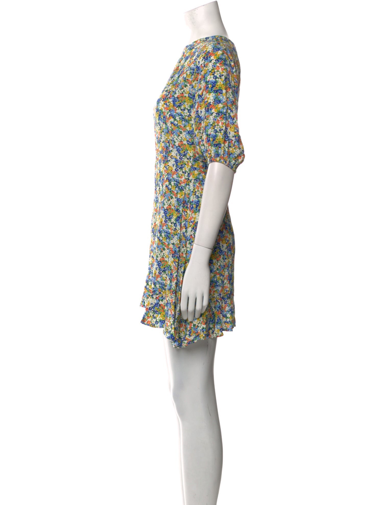 Faithfull The Brand Floral Print Mini Dress