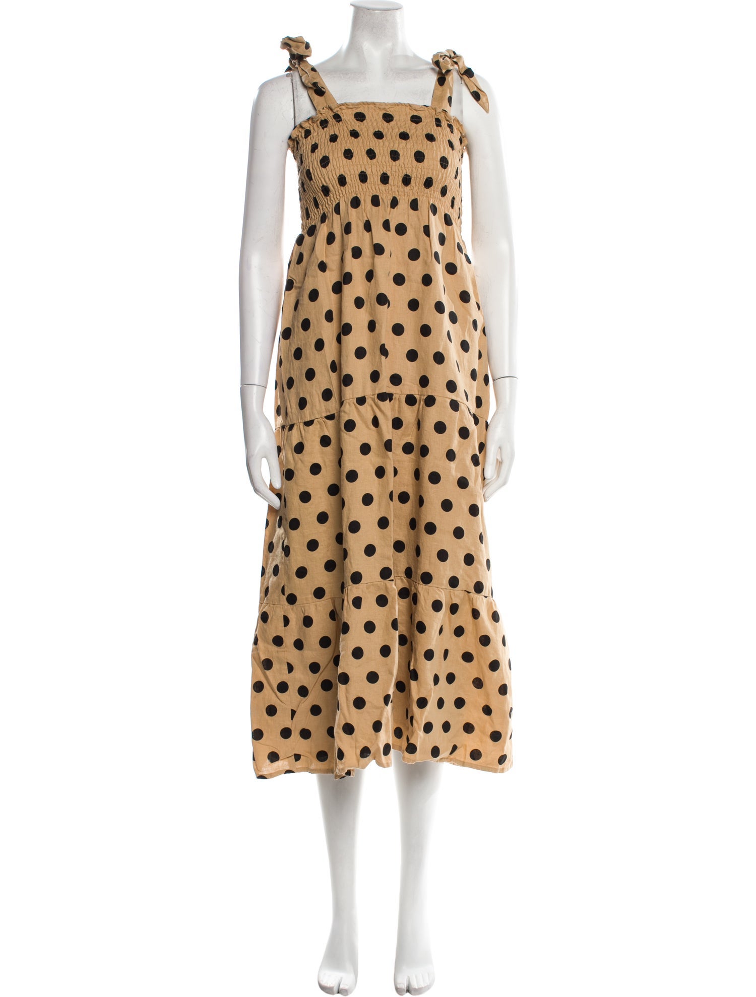 Faithfull The Brand Linen Midi Length Dress