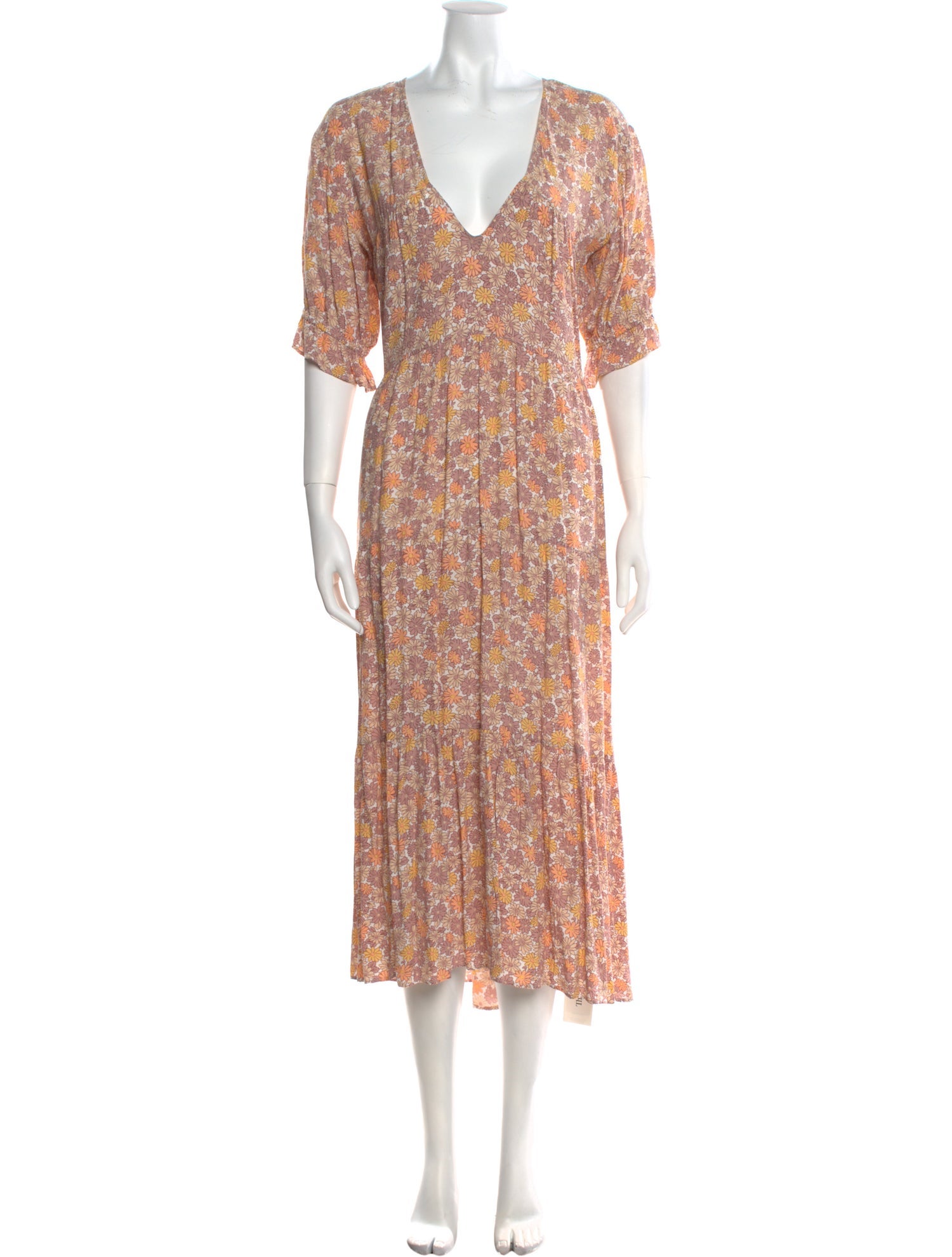 Faithfull The Brand Floral Print Long Dress