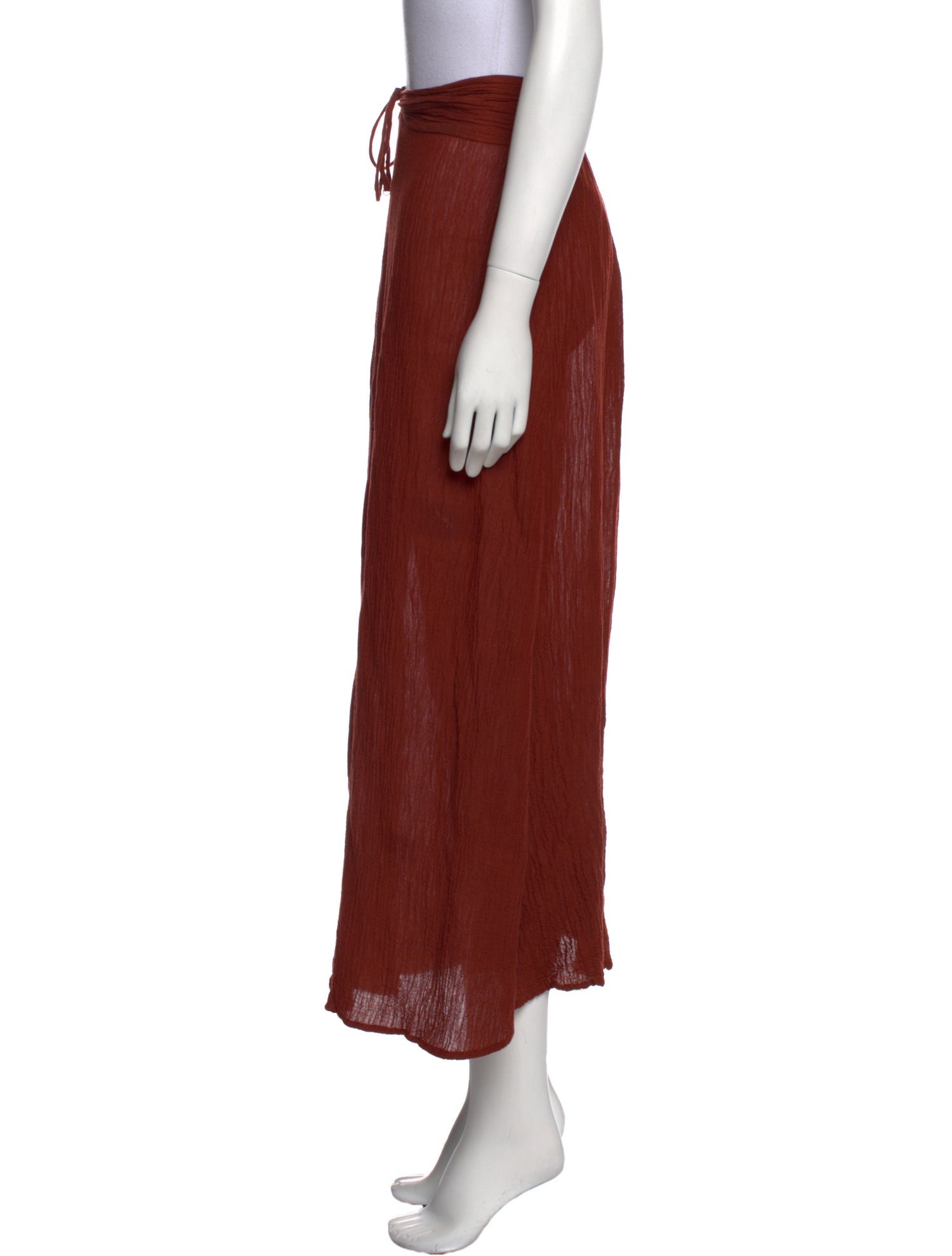 Faithfull The Brand Linen Midi Length Skirt
