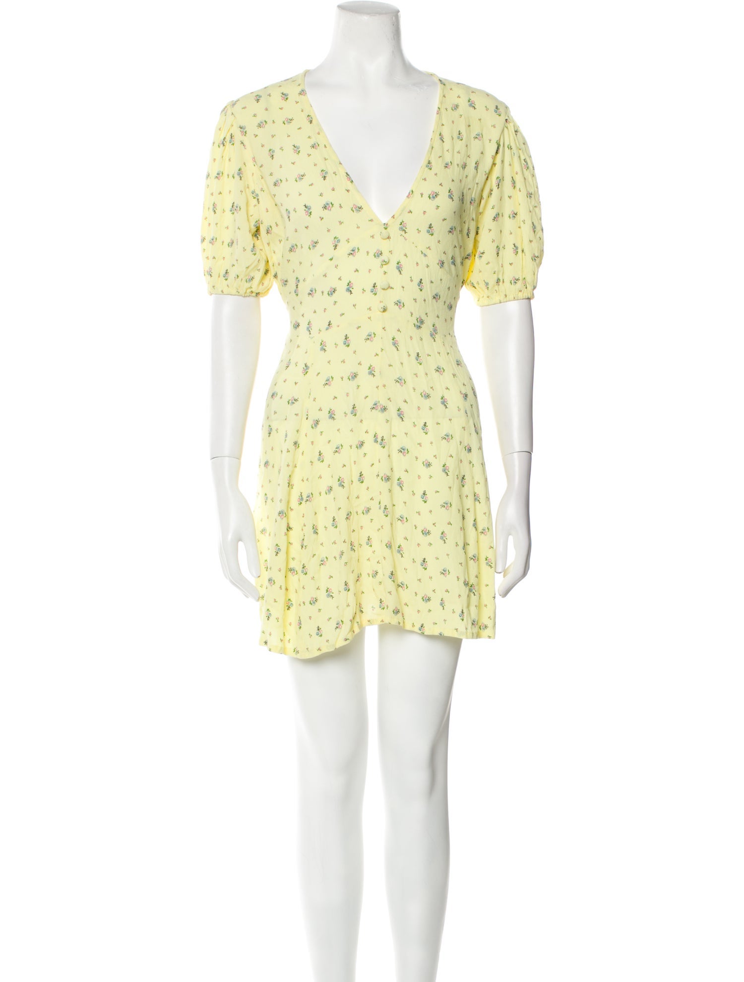 Faithfull The Brand Floral Print Mini Dress