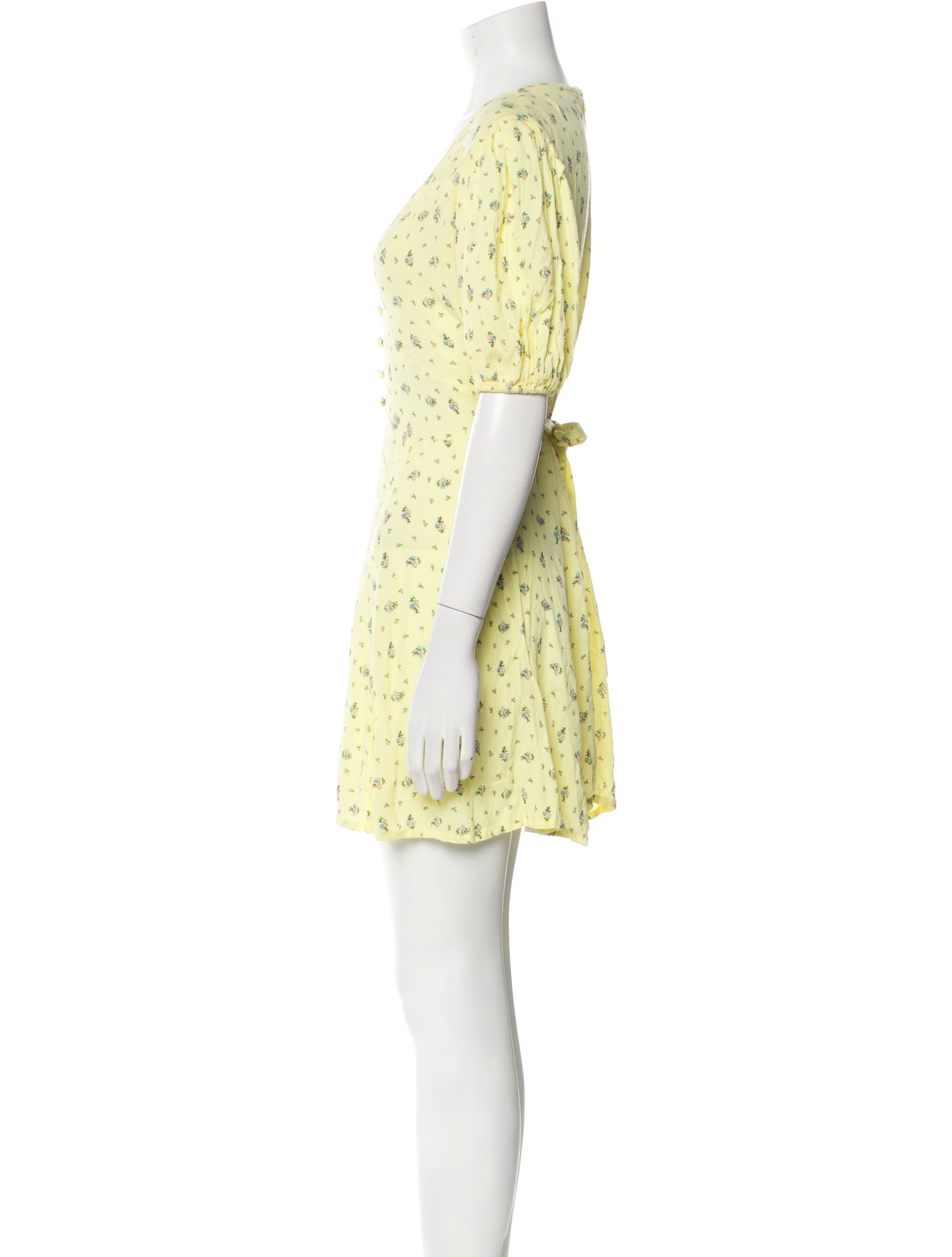 Faithfull The Brand Floral Print Mini Dress