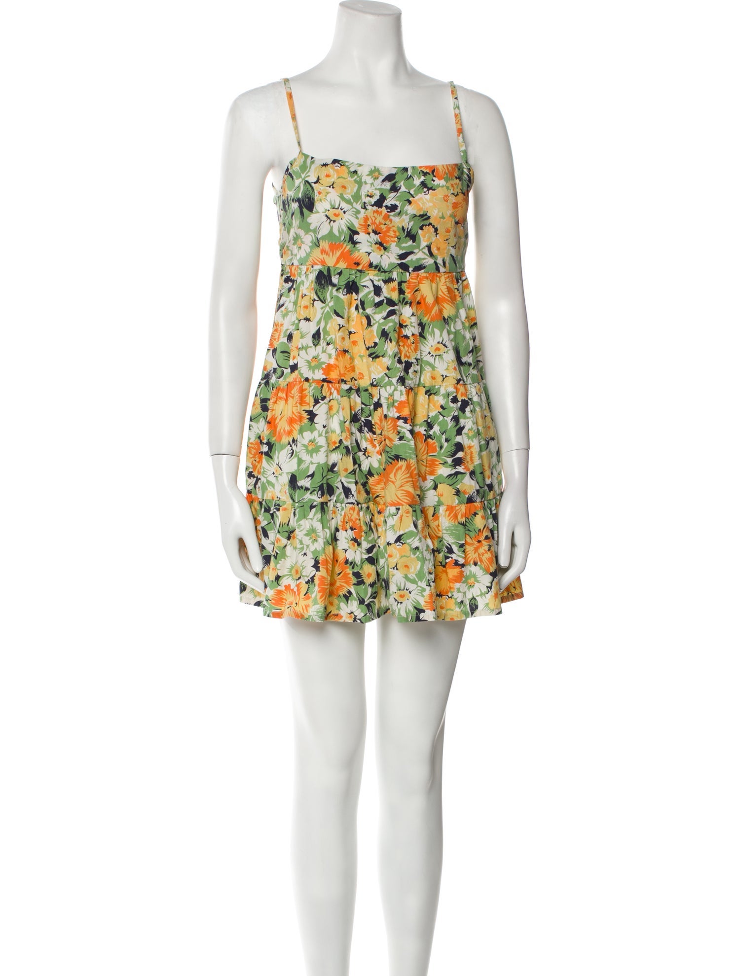 Faithfull The Brand Floral Print Mini Dress