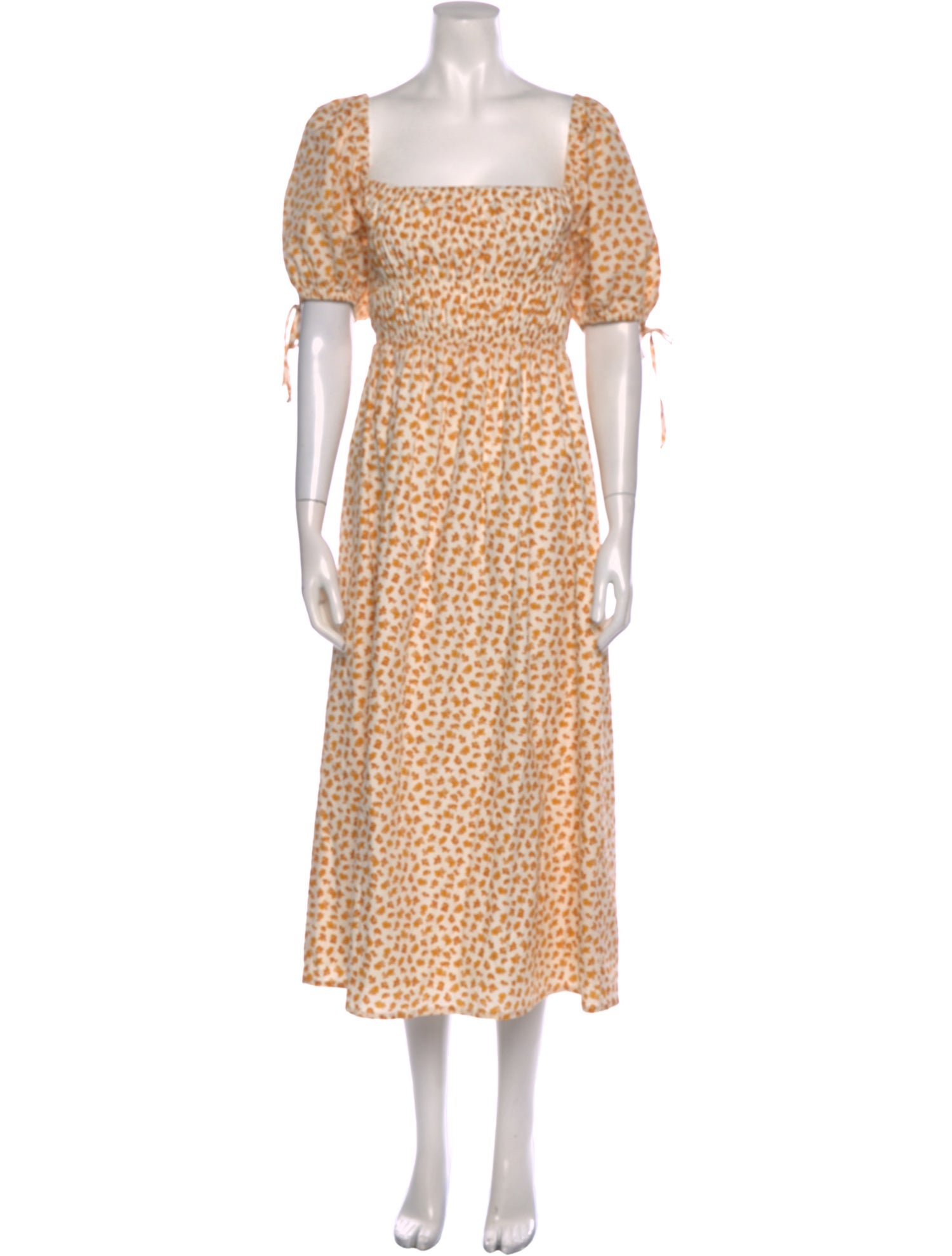 Faithfull The Brand Floral Print Midi Length Dress