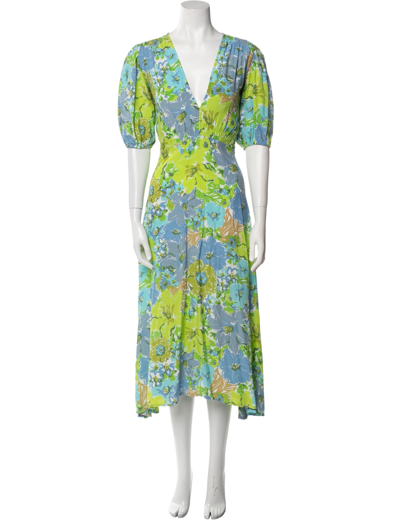 Faithfull The Brand Floral Print Long Dress