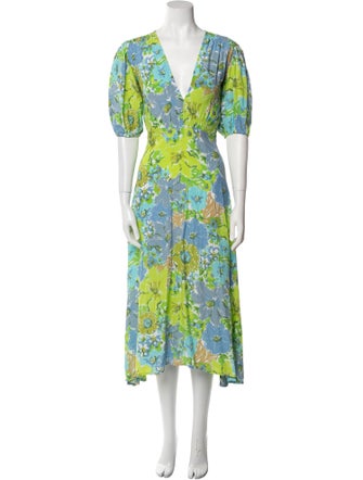 Faithfull The Brand Floral Print Long Dress