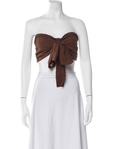 Faithfull The Brand Tops Strapless Crop Top M