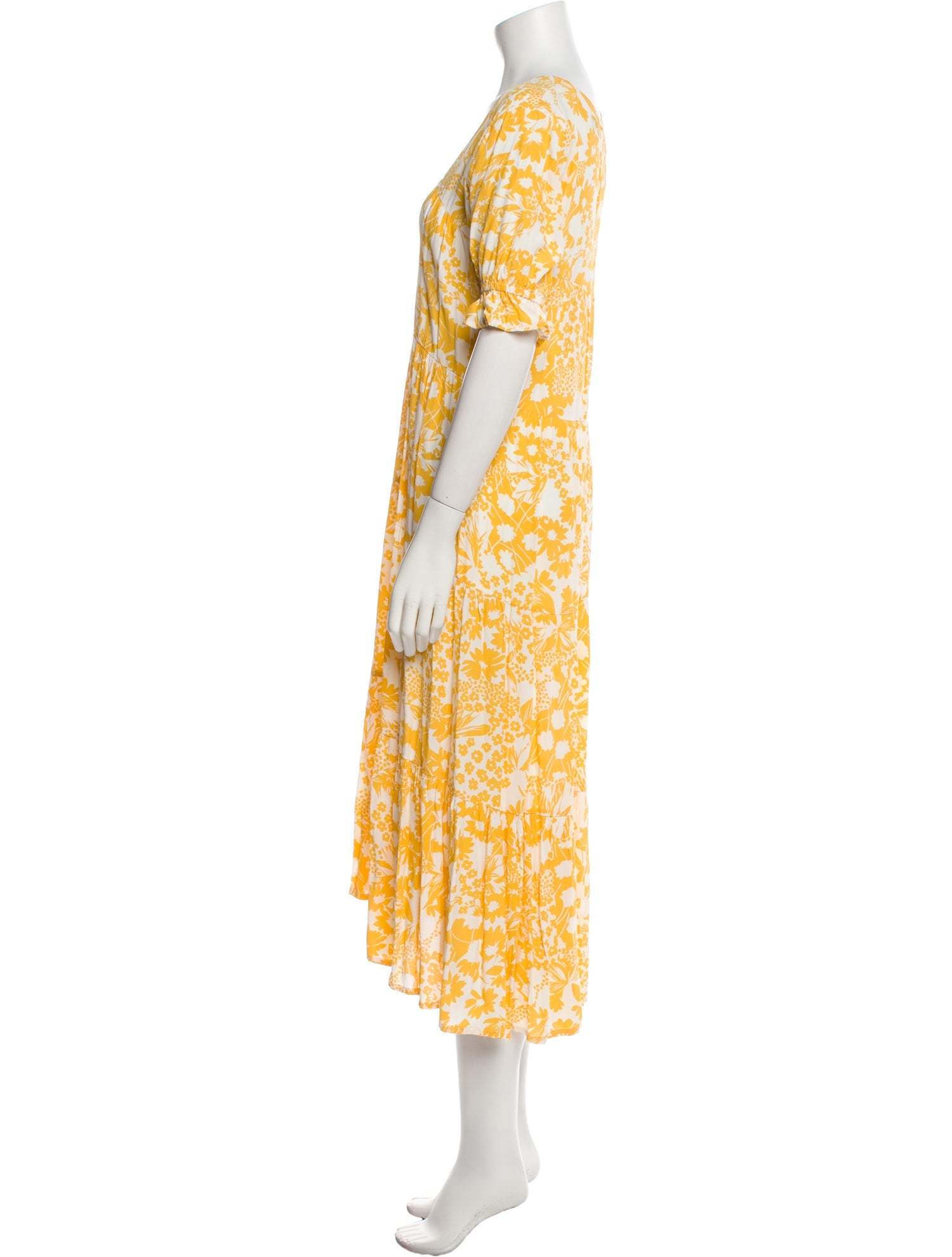 Faithfull The Brand Floral Print Long Dress