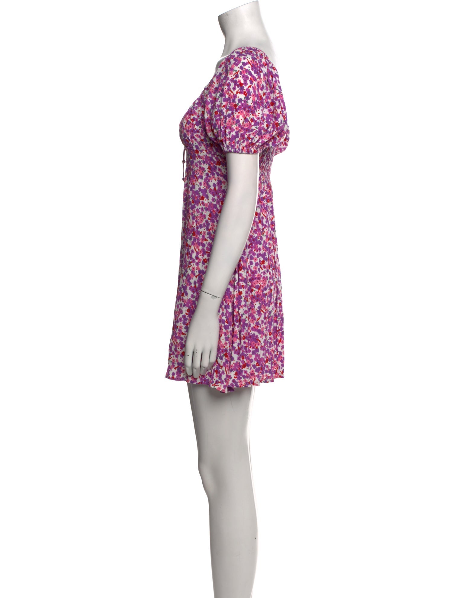 Faithfull The Brand Floral Print Mini Dress