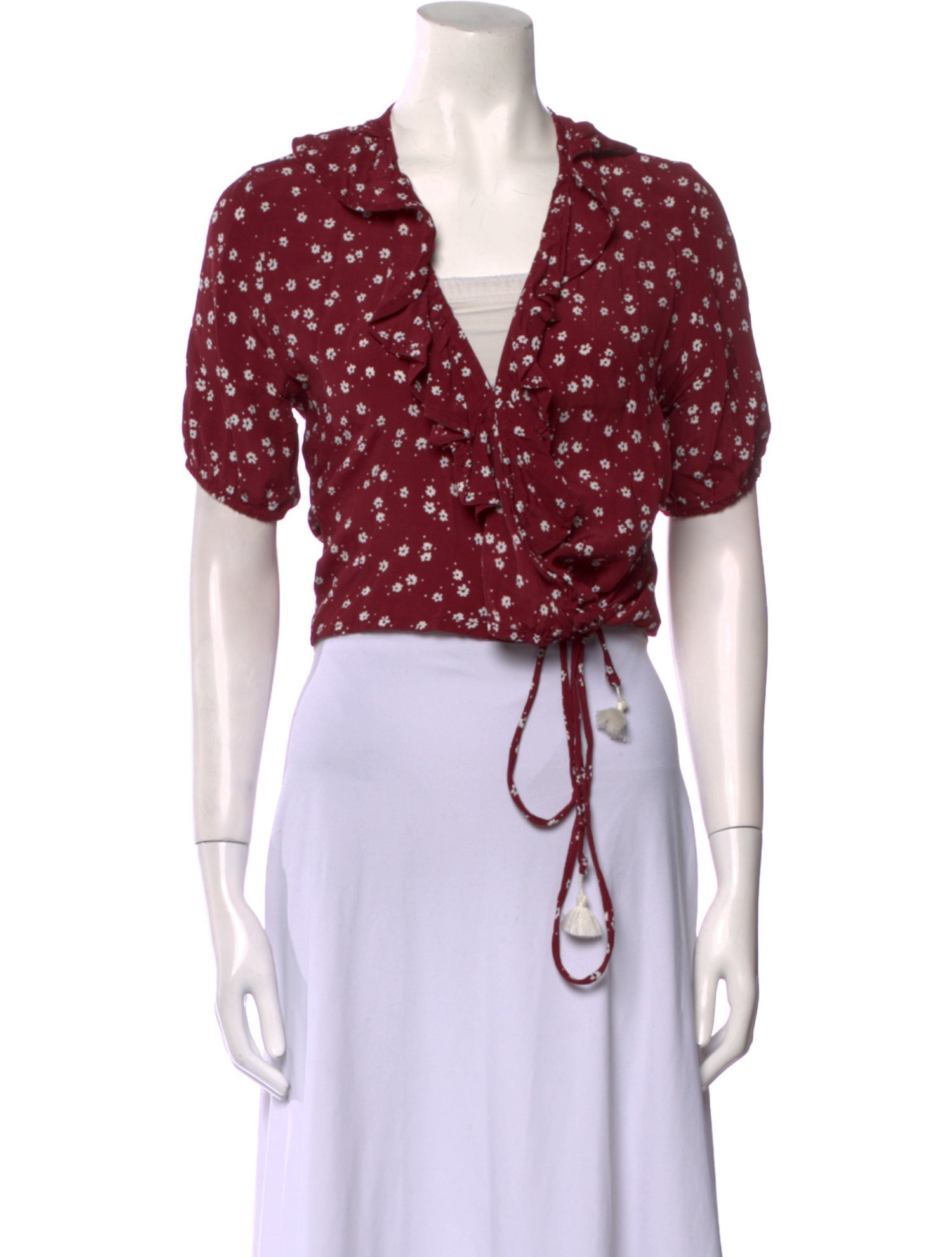 Faithfull The Brand Carayes Wrap Blouse, Bentina Floral