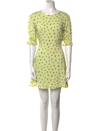 Faithfull The Brand Floral Print Mini Dress