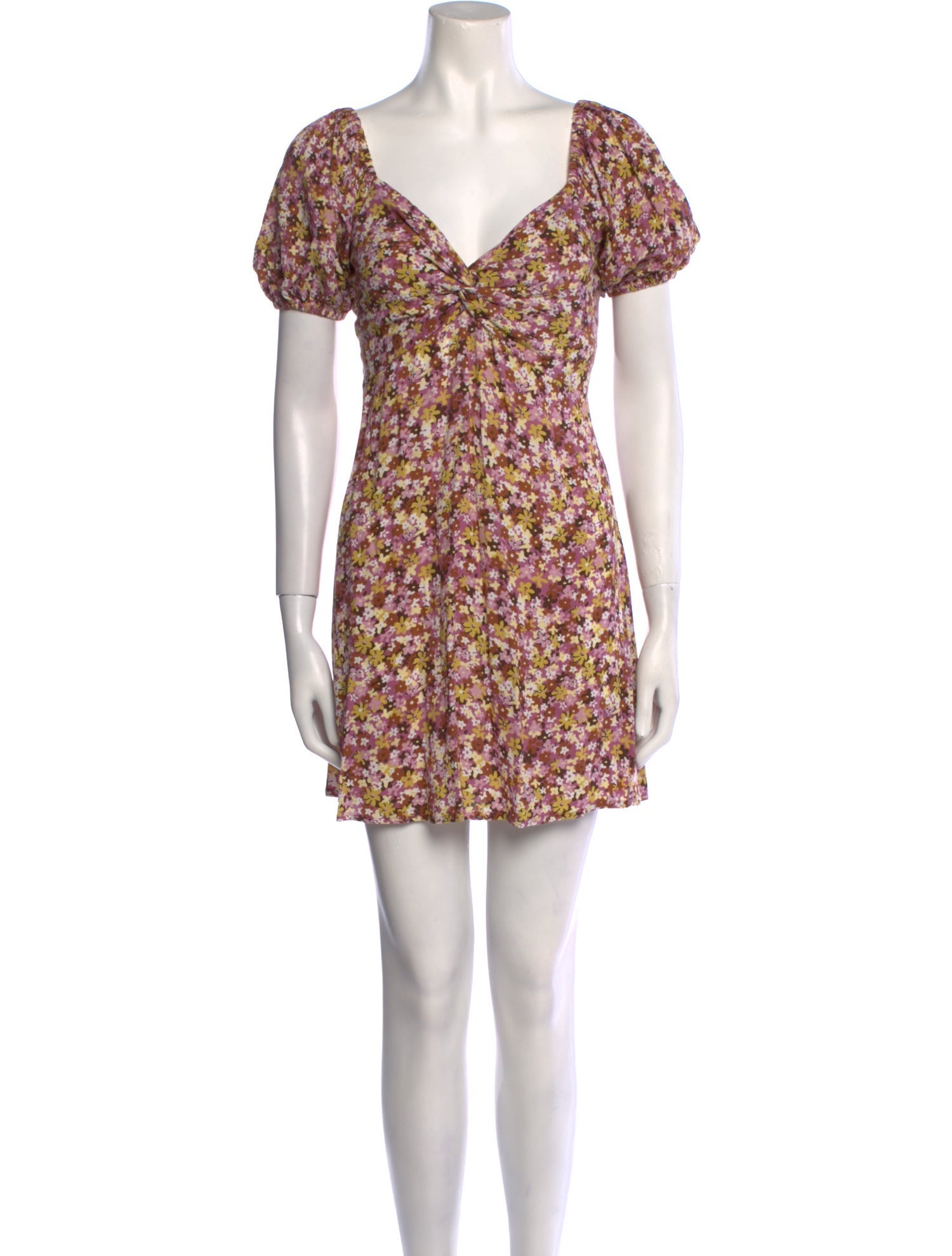 Faithfull The Brand Floral Print Mini Dress