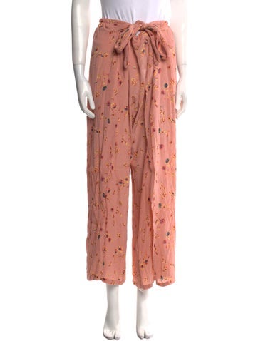 Faithfull The Brand Pants Floral Print Wide Leg XS