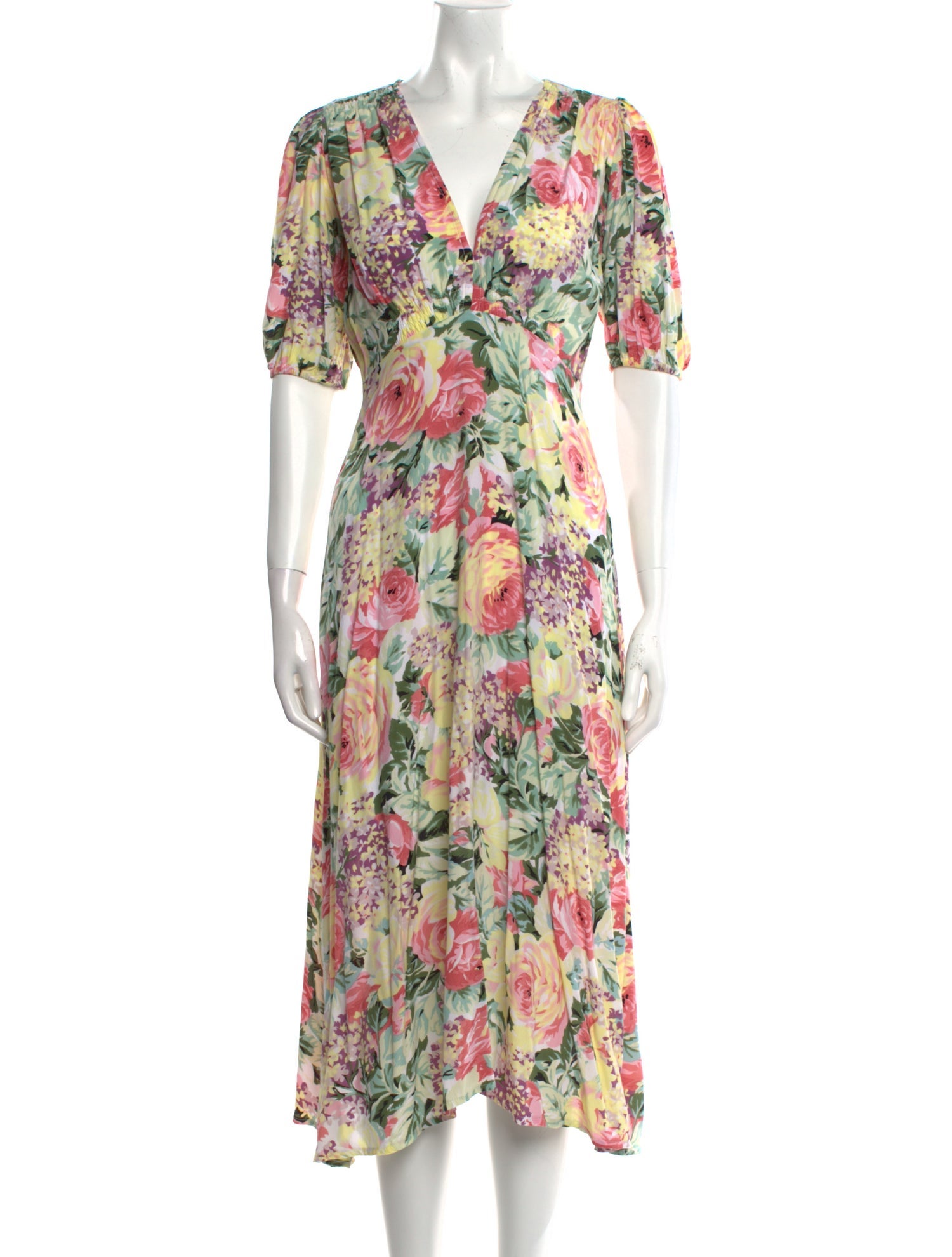 Faithfull The Brand Floral Print Long Dress