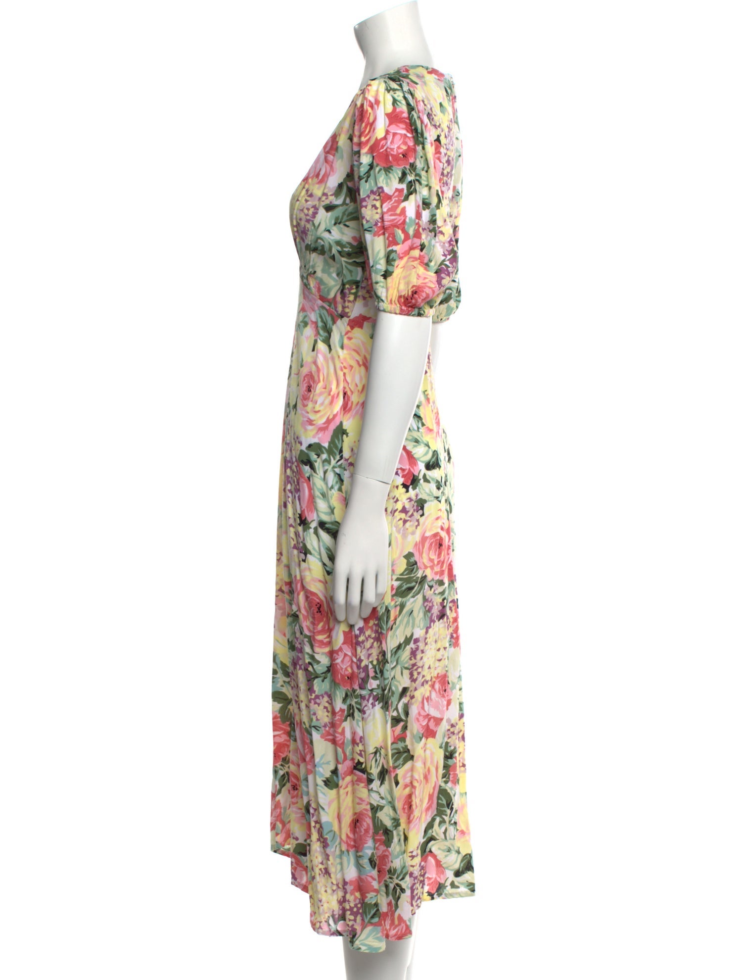 Faithfull The Brand Floral Print Long Dress
