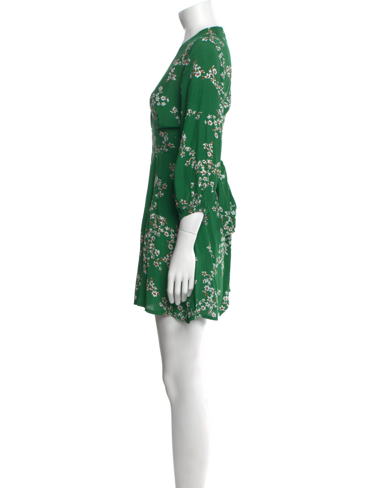 Faithfull The Brand Floral Print Mini Dress