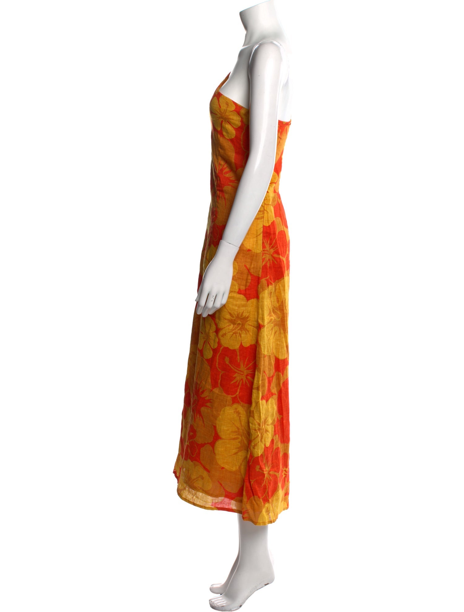 Faithfull The Brand Linen Long Dress