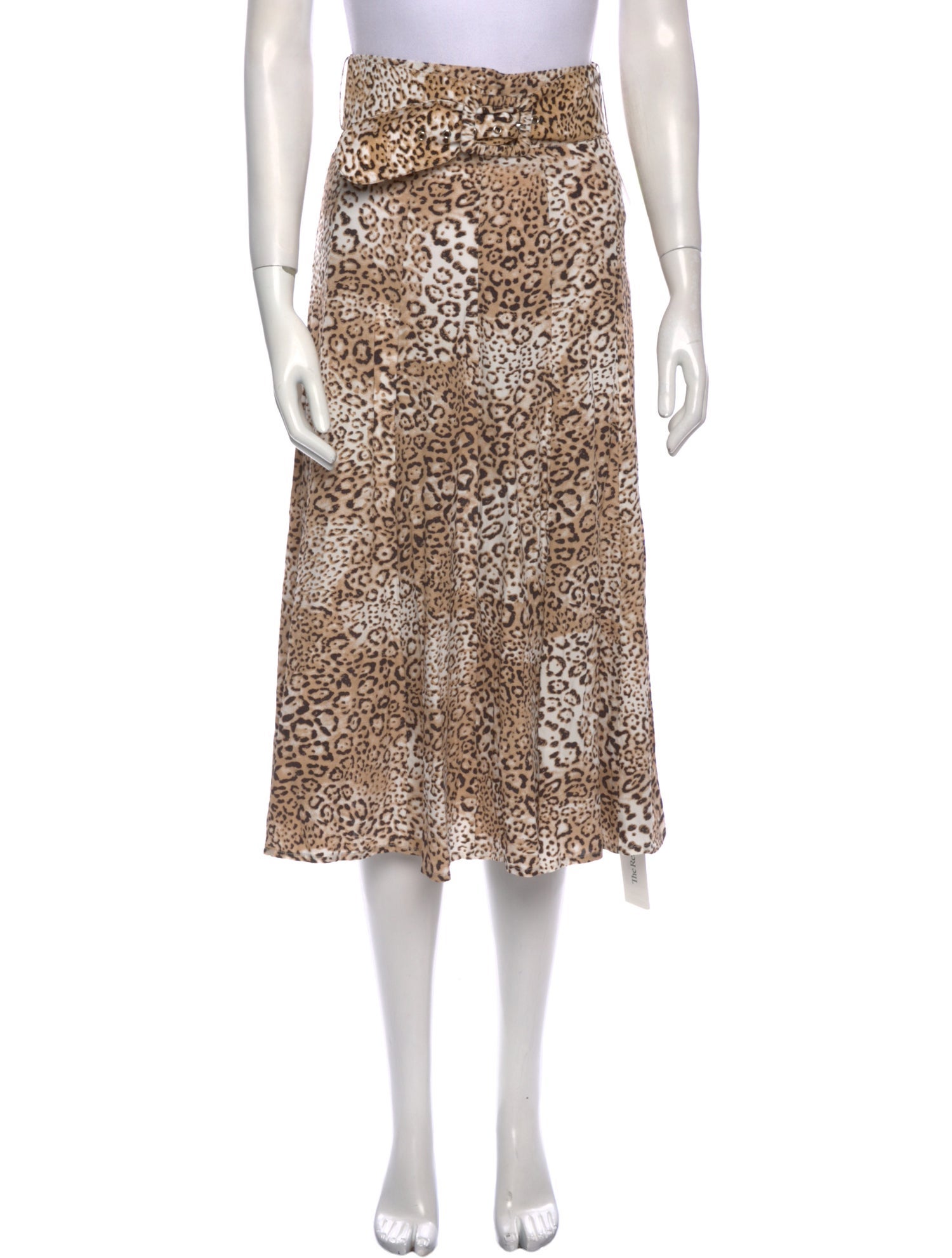 Faithfull The Brand Animal Print Midi Length Skirt w/ Tags