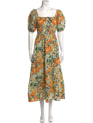 Faithfull The Brand Dresses Floral Print Long Dress Us2, UK6 | M