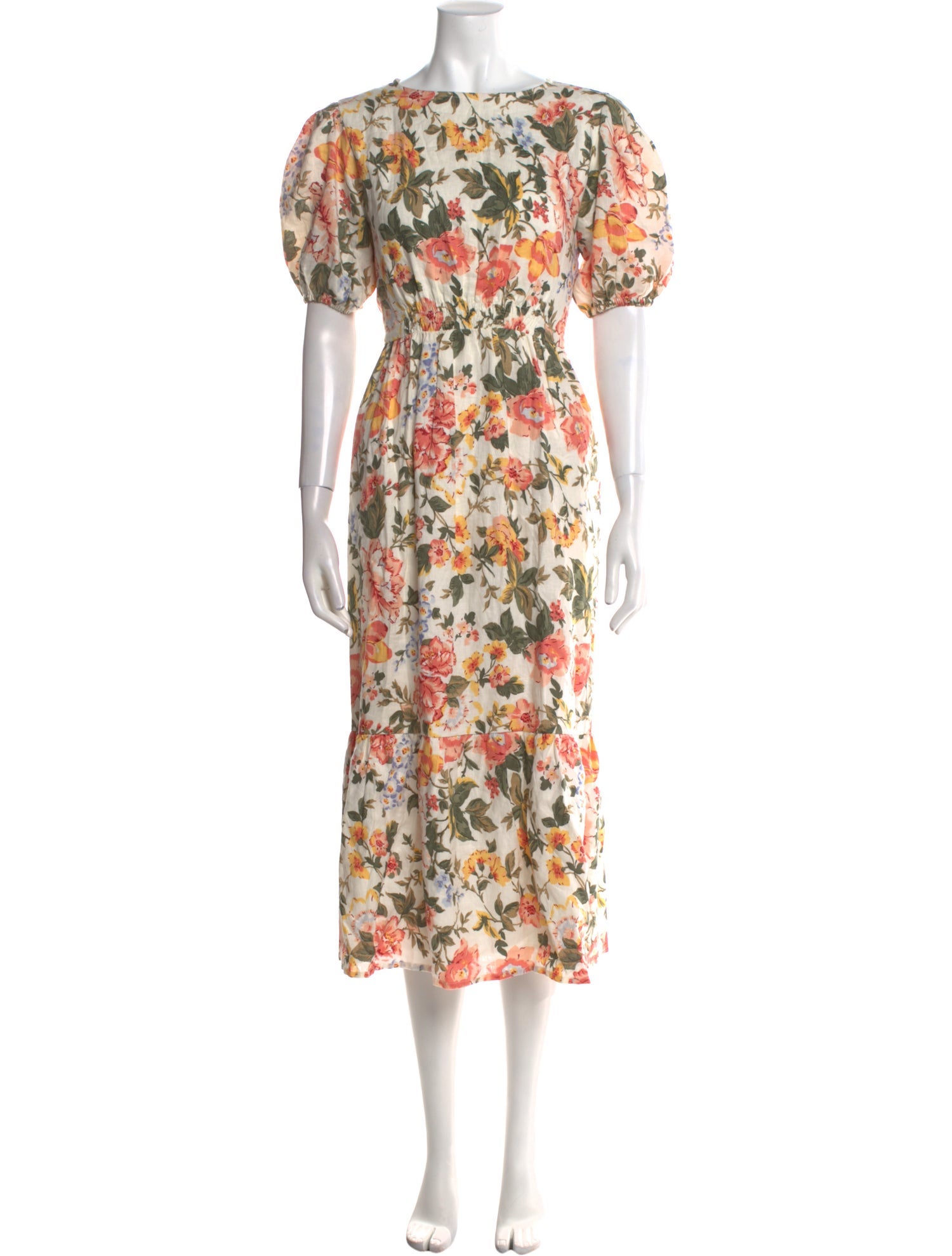 Faithfull The Brand Linen Midi Length Dress