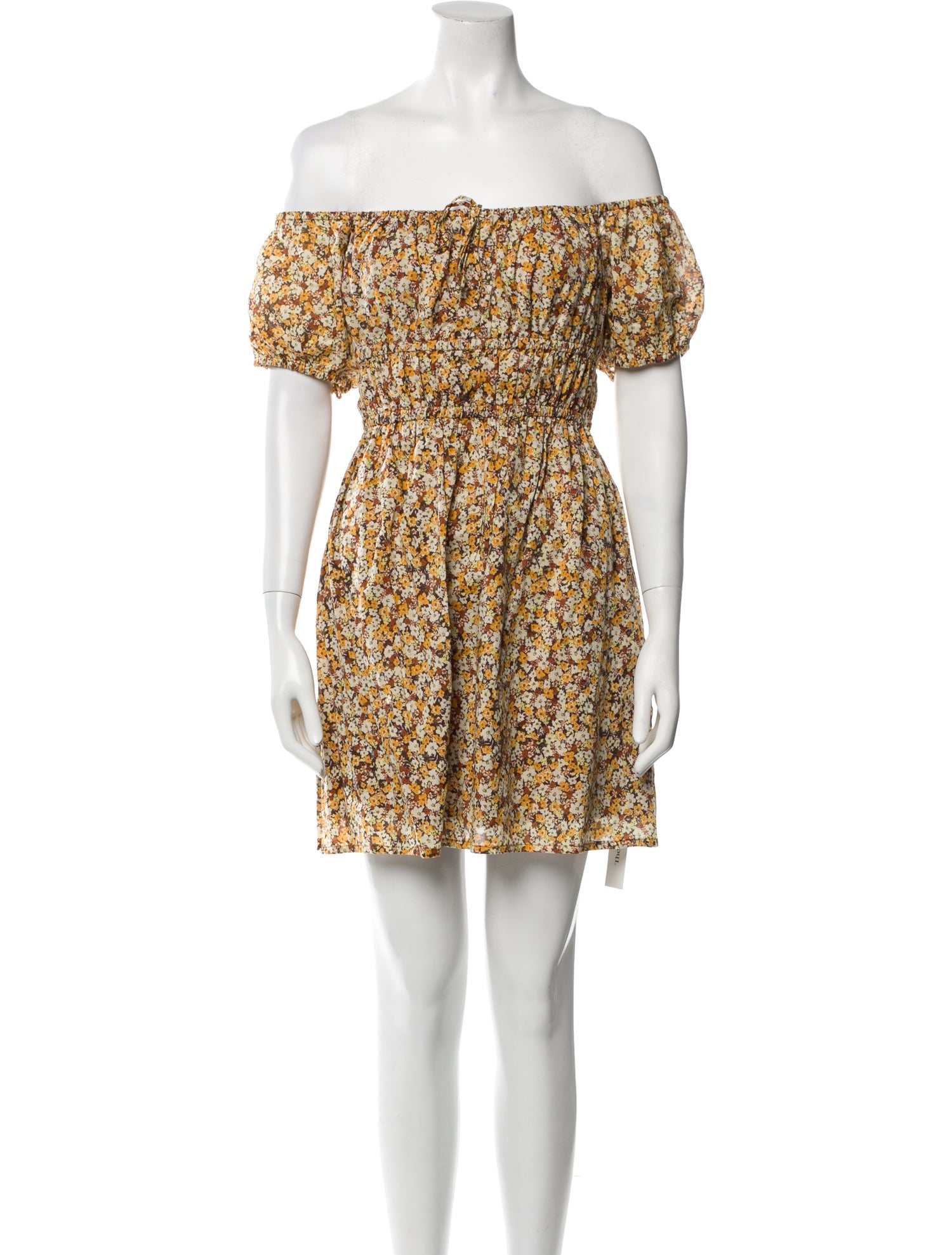 Faithfull The Brand Floral Print Mini Dress