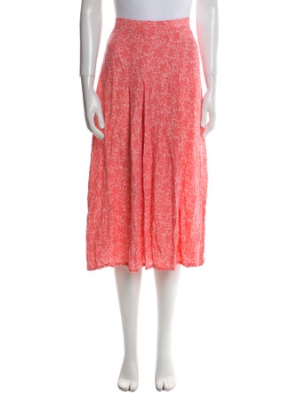 Faithfull The Brand Floral Print Midi Length Skirt