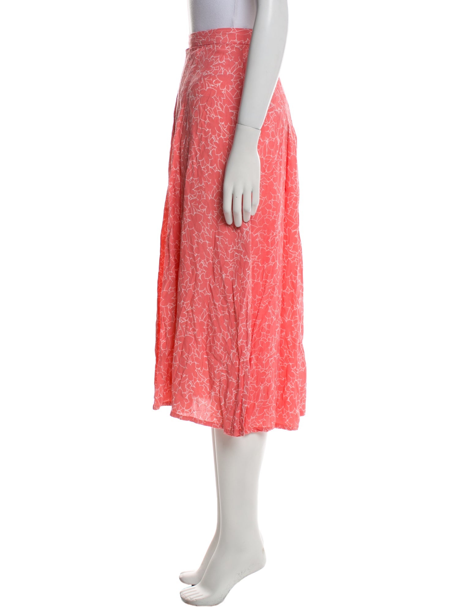 Faithfull The Brand Floral Print Midi Length Skirt