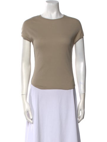 Faithfull The Brand Tops Bateau Neckline Short Sleeve T-Shirt M