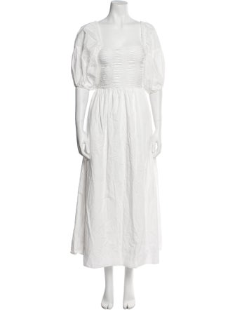 Faithfull The Brand Square Neckline Long Dress