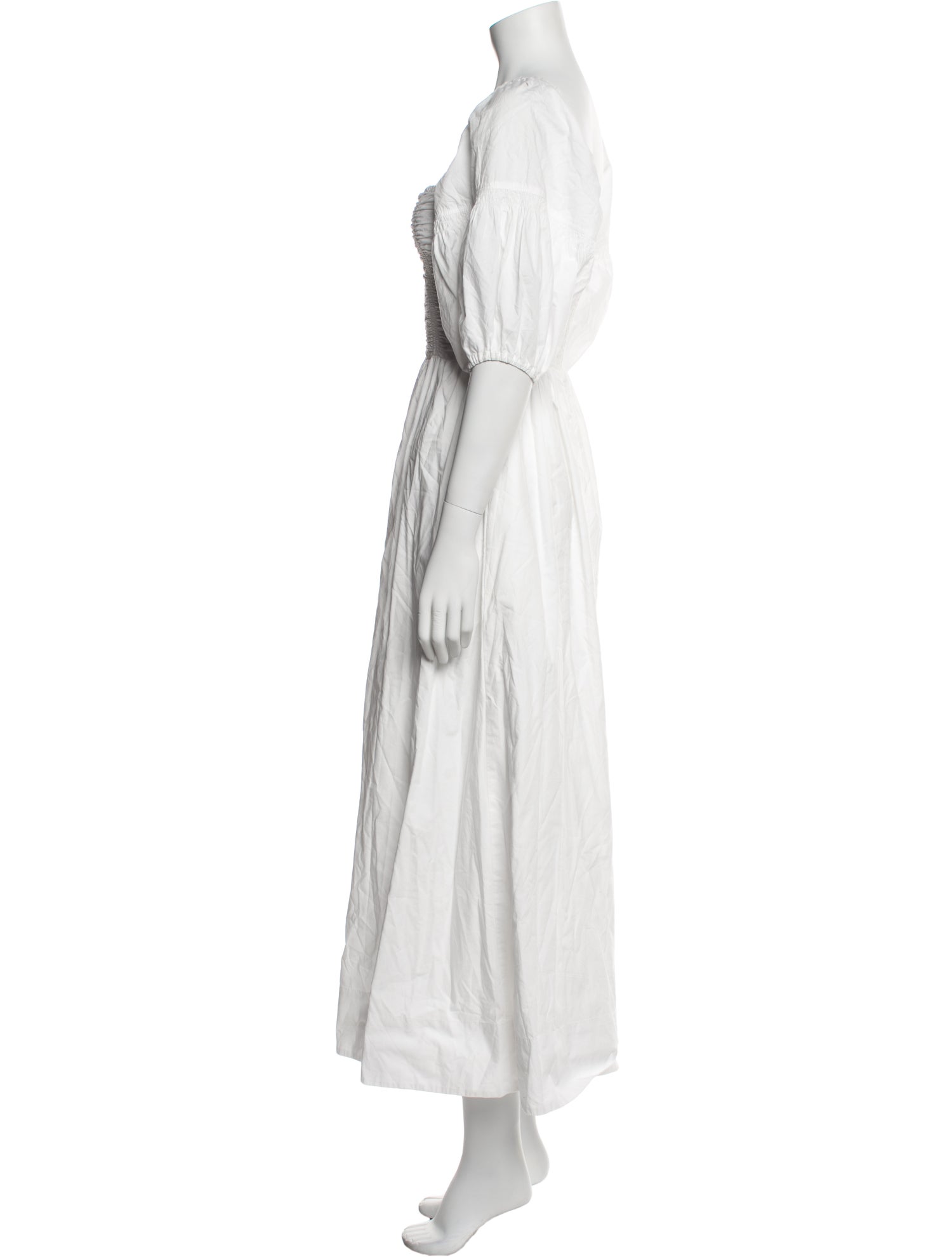 Faithfull The Brand Square Neckline Long Dress