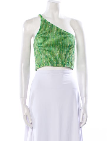 Faithfull The Brand Tops Linen Printed Crop Top Us2, UK6 | M