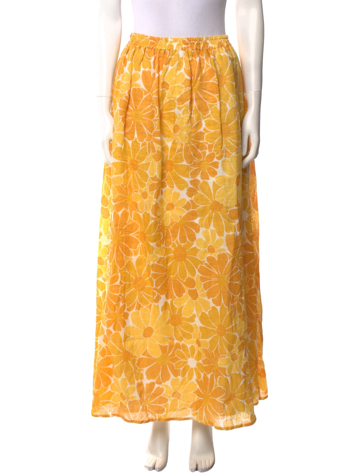 Faithfull The Brand Linen Midi Length Skirt w/ Tags