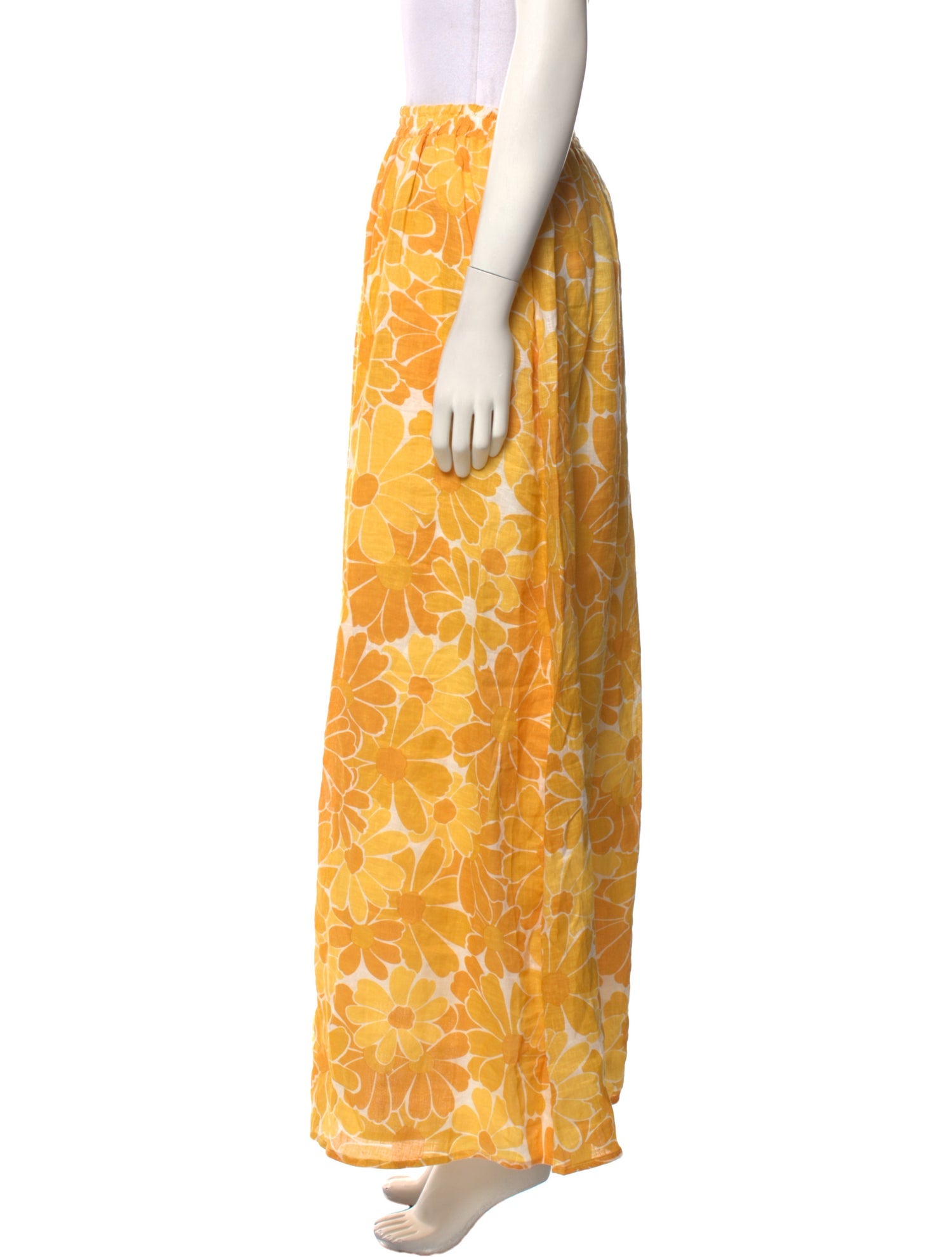 Faithfull The Brand Linen Midi Length Skirt w/ Tags