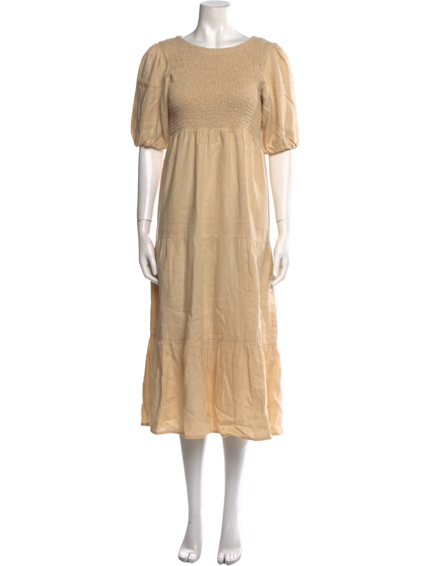 Faithfull The Brand Linen Midi Length Dress