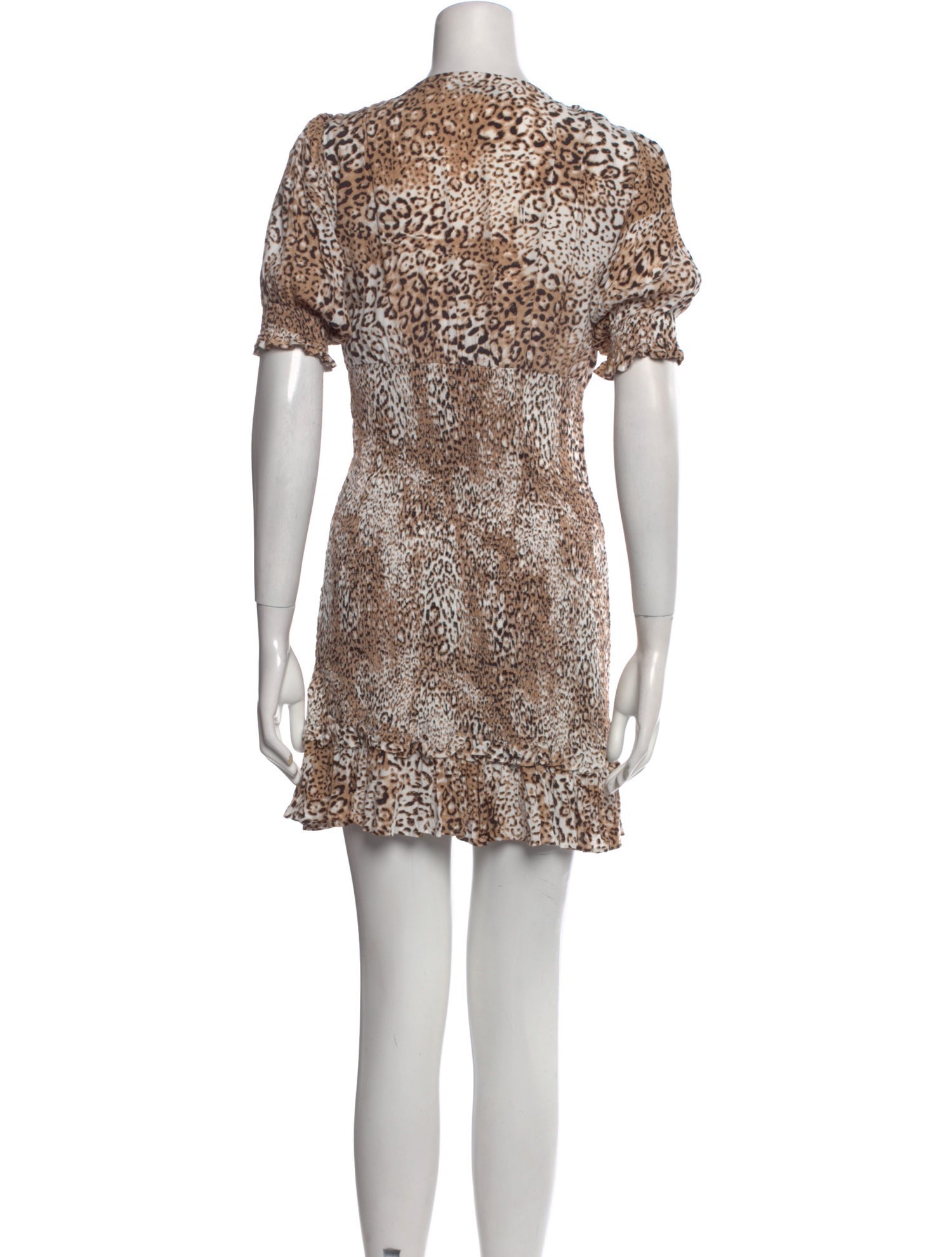 Faithfull The Brand Animal Print Mini Dress