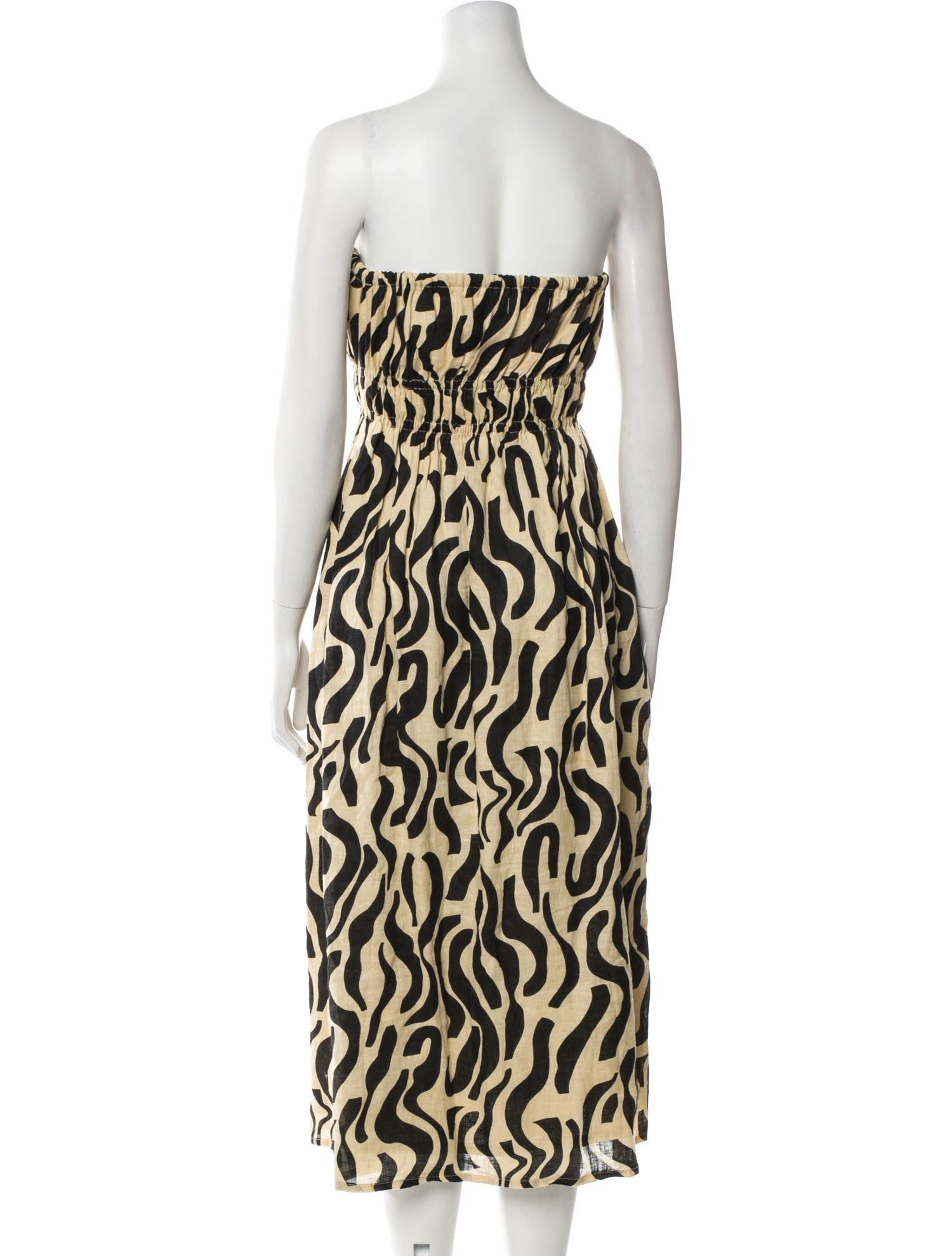 Faithfull The Brand Linen Midi Length Dress