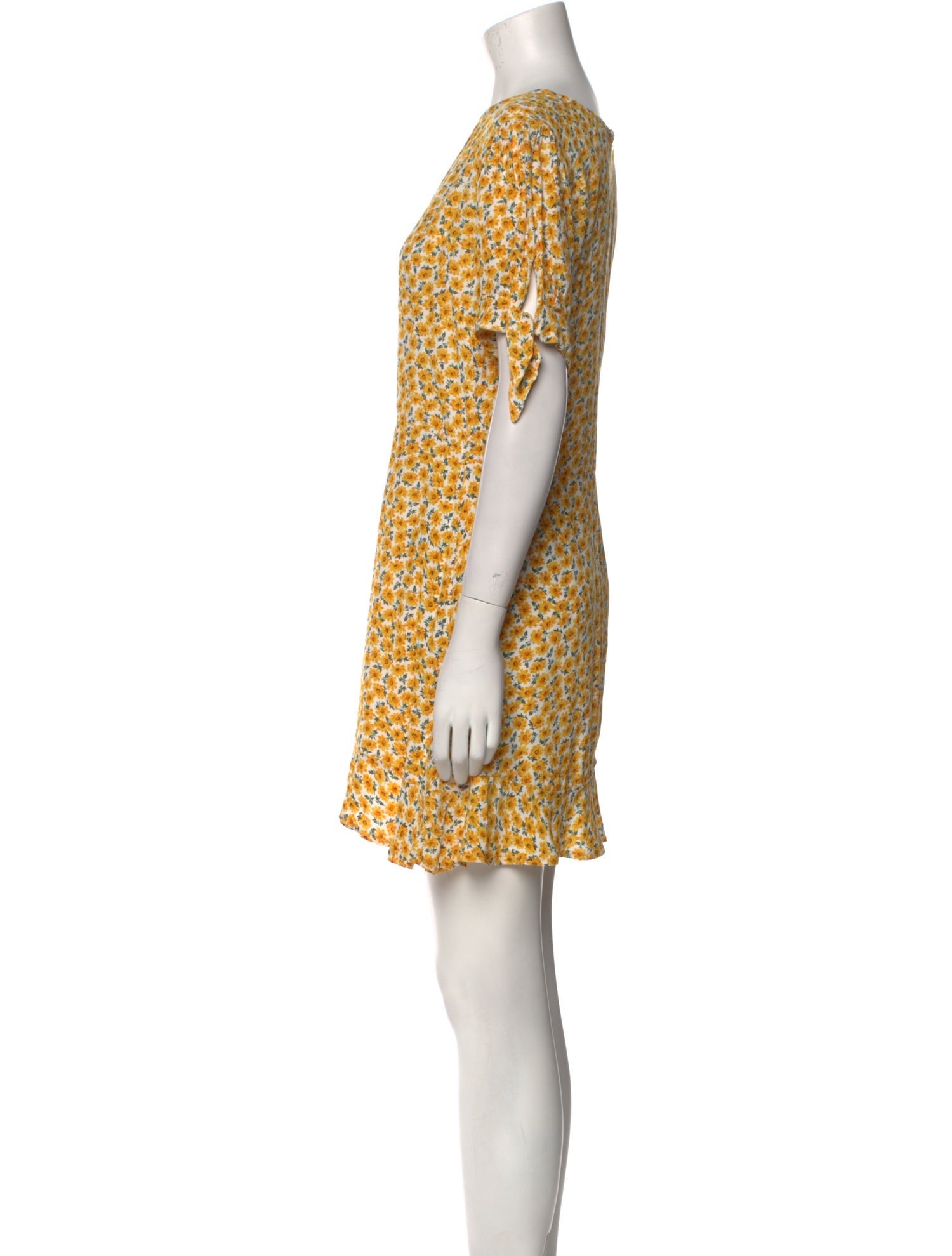 Faithfull The Brand Floral Print Mini Dress