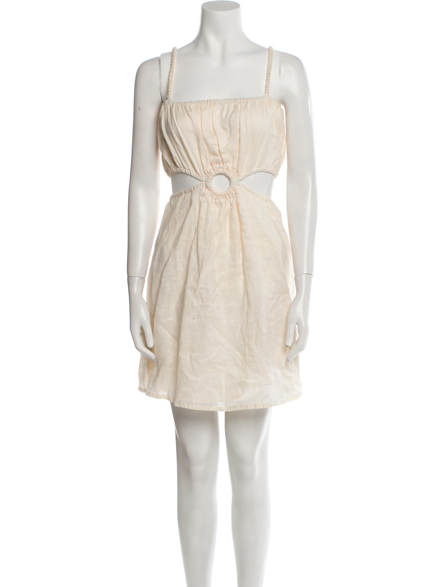 Faithfull The Brand Linen Knee-Length Dress