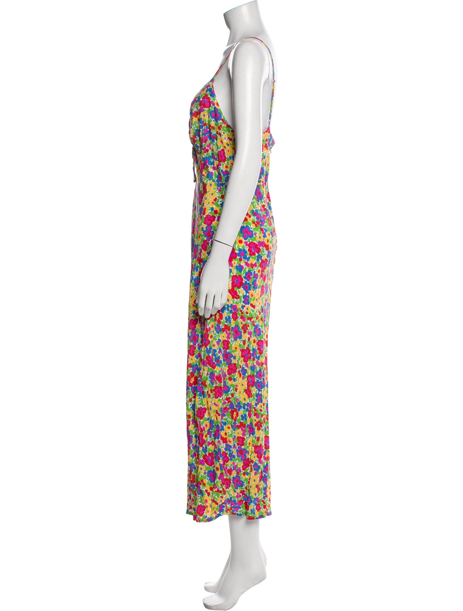 Faithfull The Brand Floral Print Midi Length Dress