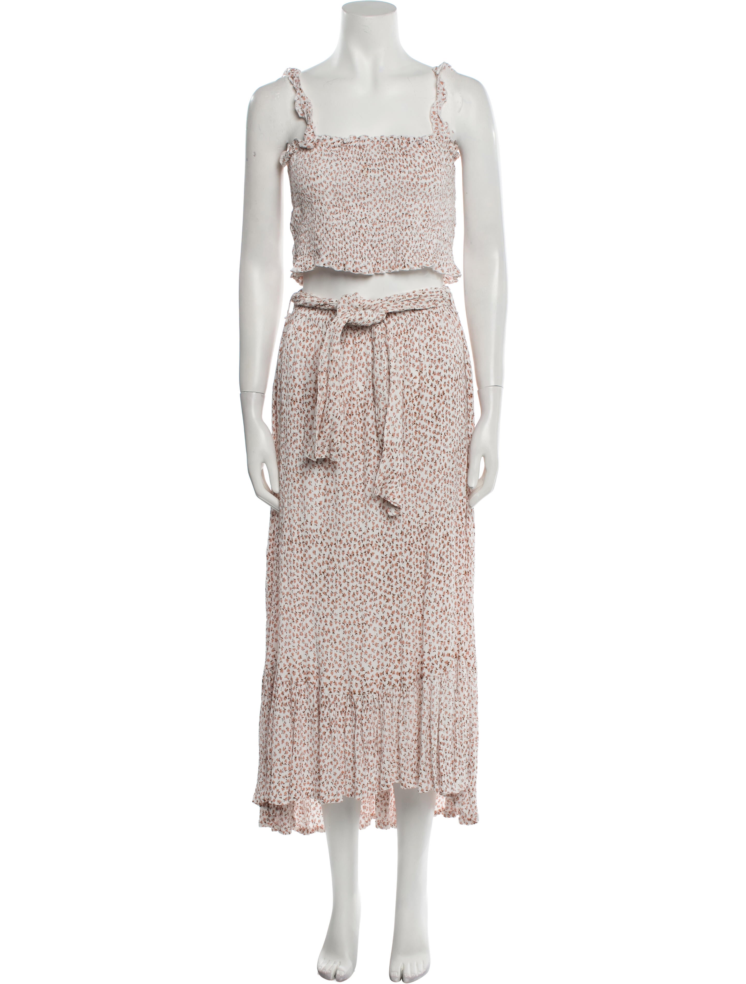 Faithfull The Brand Floral Print Skirt Set