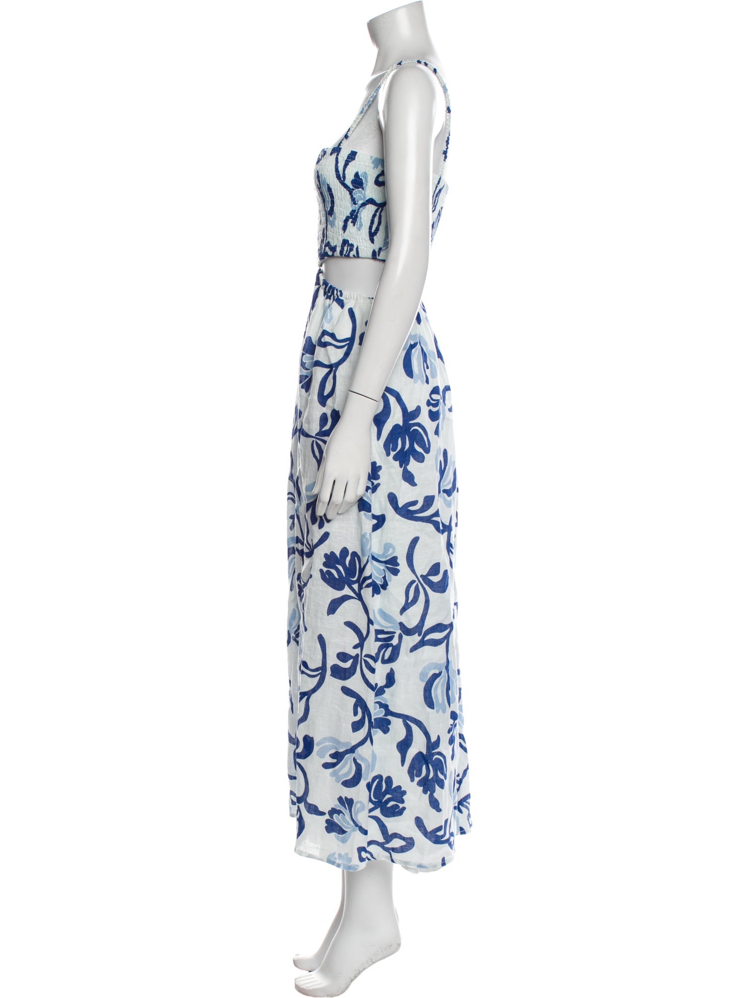 Faithfull The Brand Floral Print Midi Length Dress