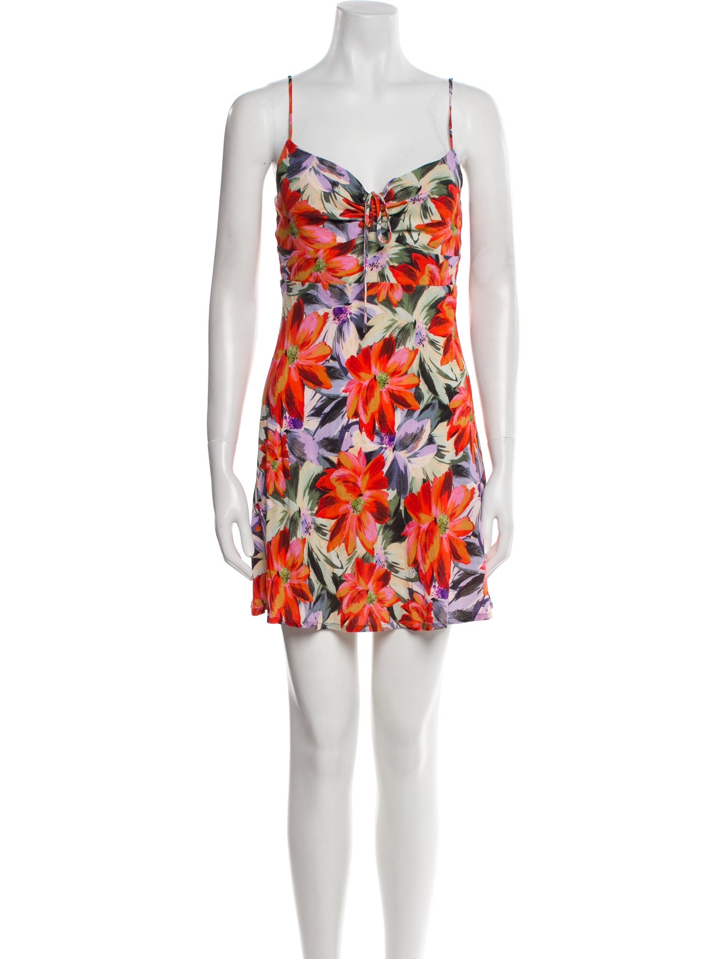 Faithfull The Brand Floral Print Mini Dress