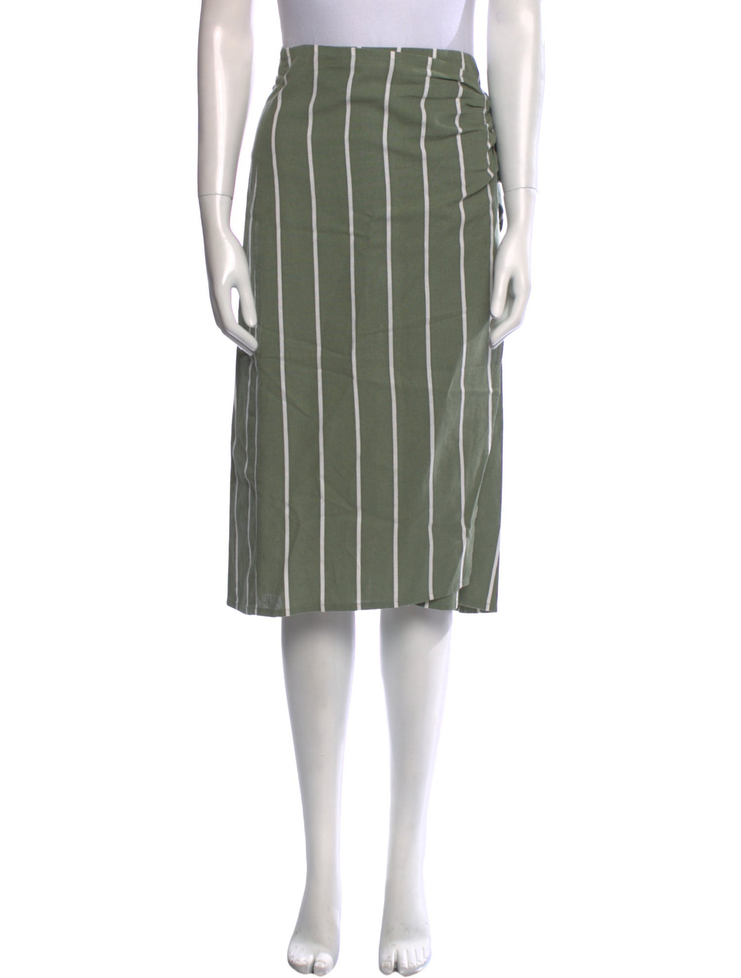 Faithfull The Brand Striped Knee-Length Skirt