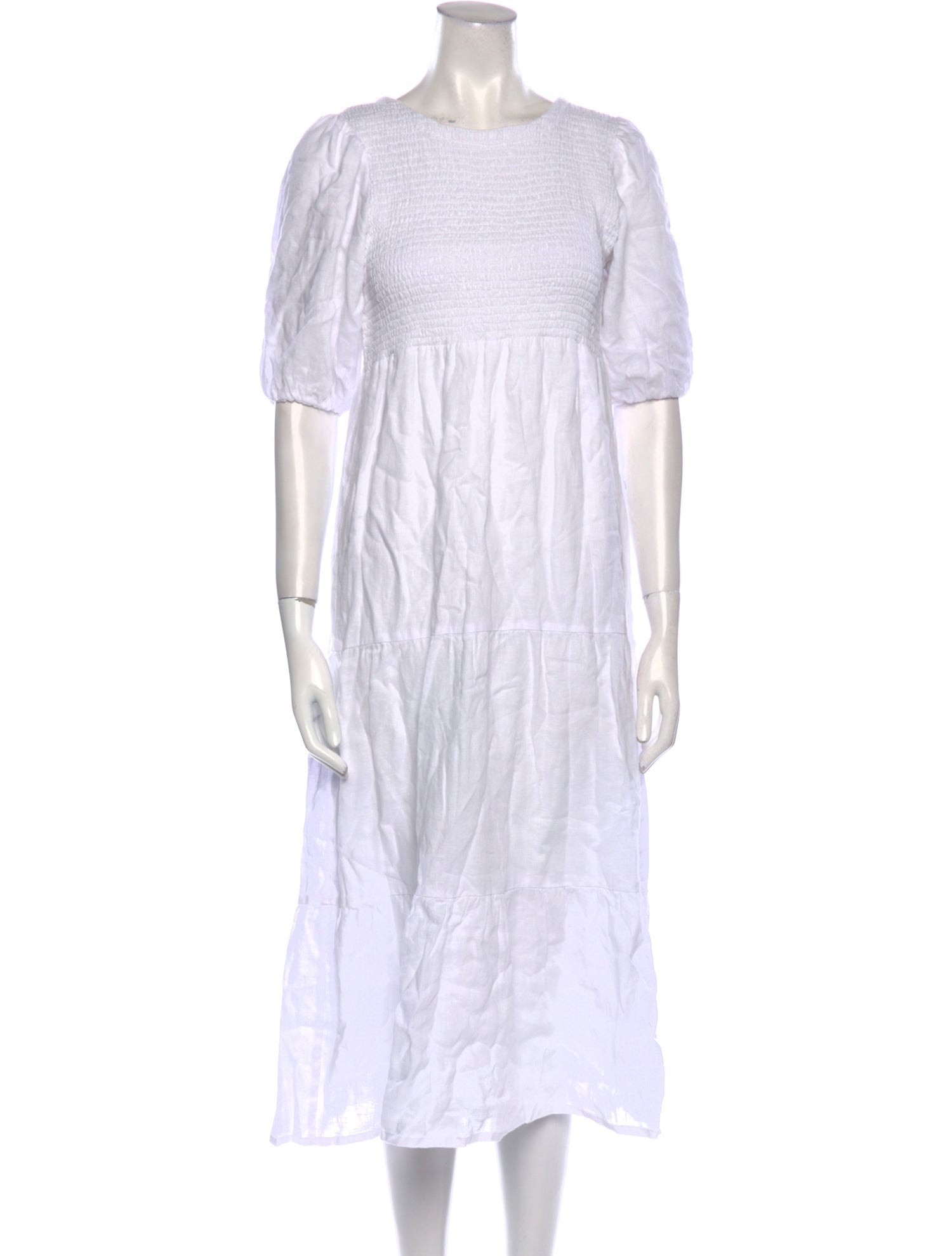Faithfull The Brand Linen Midi Length Dress